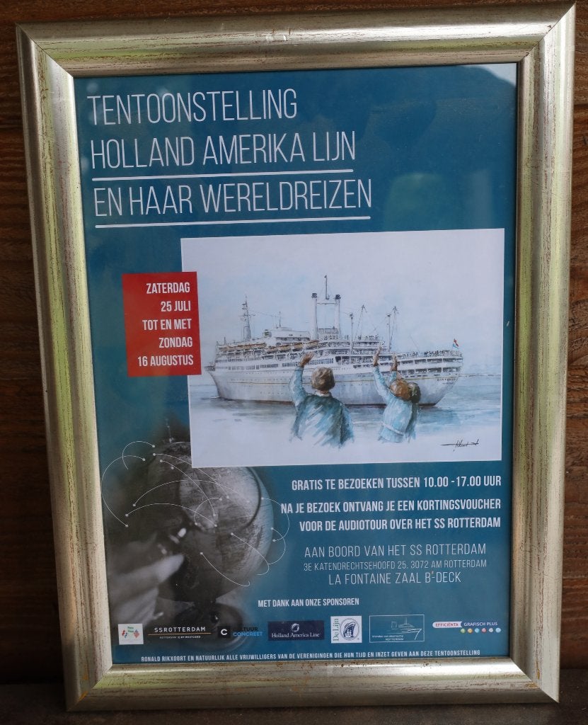 Holland amerika Lijn, Ophalen of Verzenden, Nieuw, Motorboot, Kaart, Foto of Prent