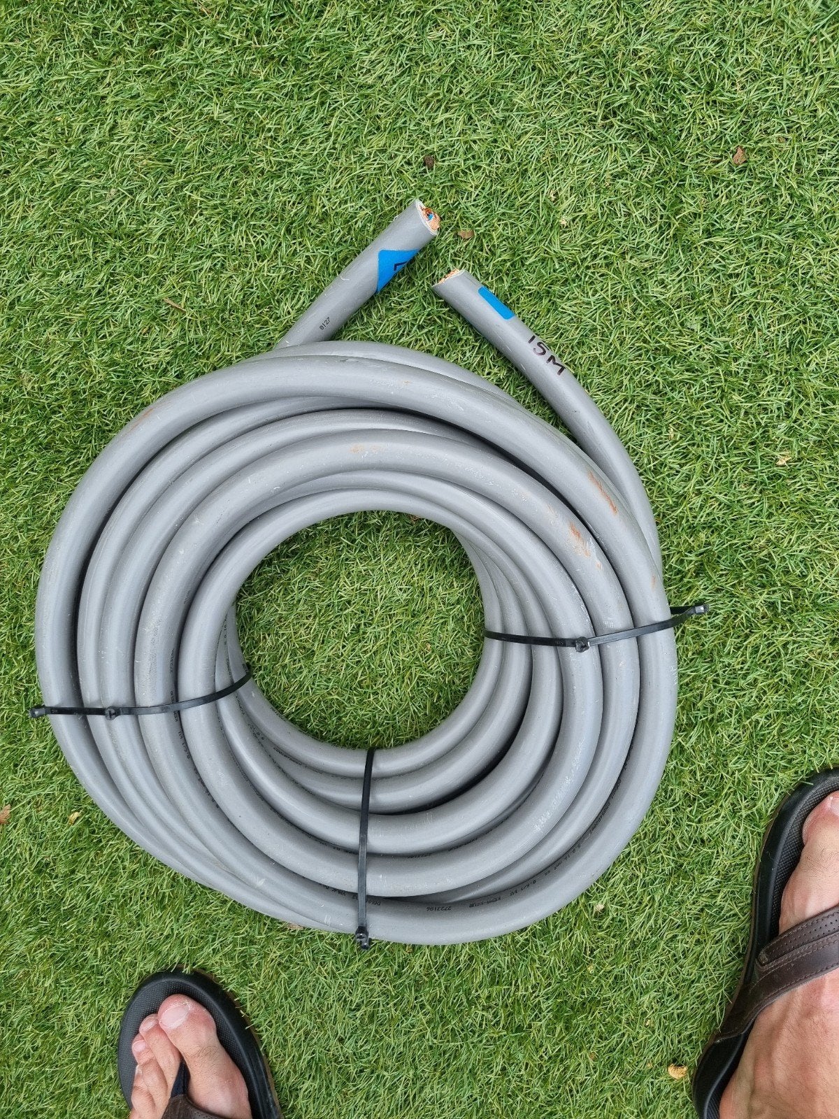 Kabel 15 meter 5x16 mm2 soepel, Ophalen, Gebruikt, Draka, Kabel of Snoer