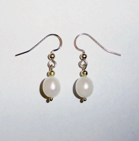 Oorbellen parels verguld, Overige materialen, Hangers, Nieuw, Ophalen of Verzenden