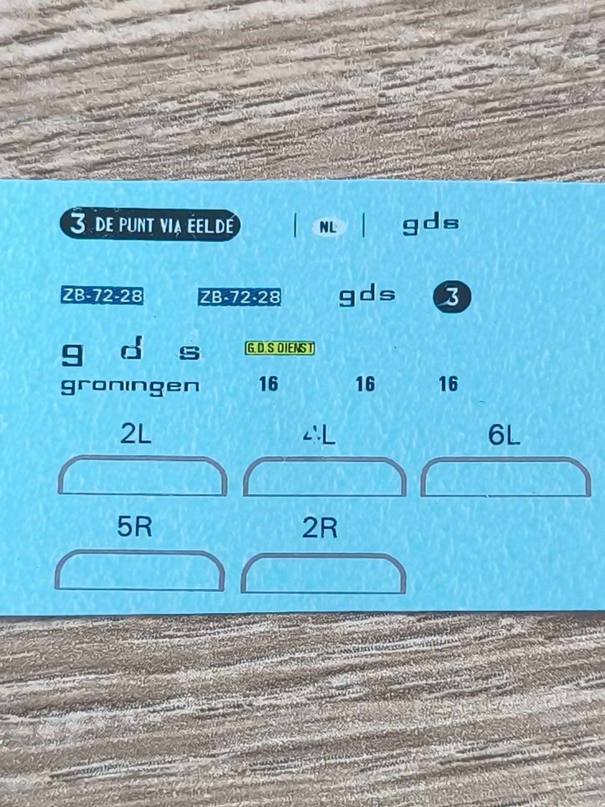 Hb model bus Decals GDS Zeldzaam!!, Hobby en Vrije tijd, Verzenden, Nieuw, Overige typen, Overige merken