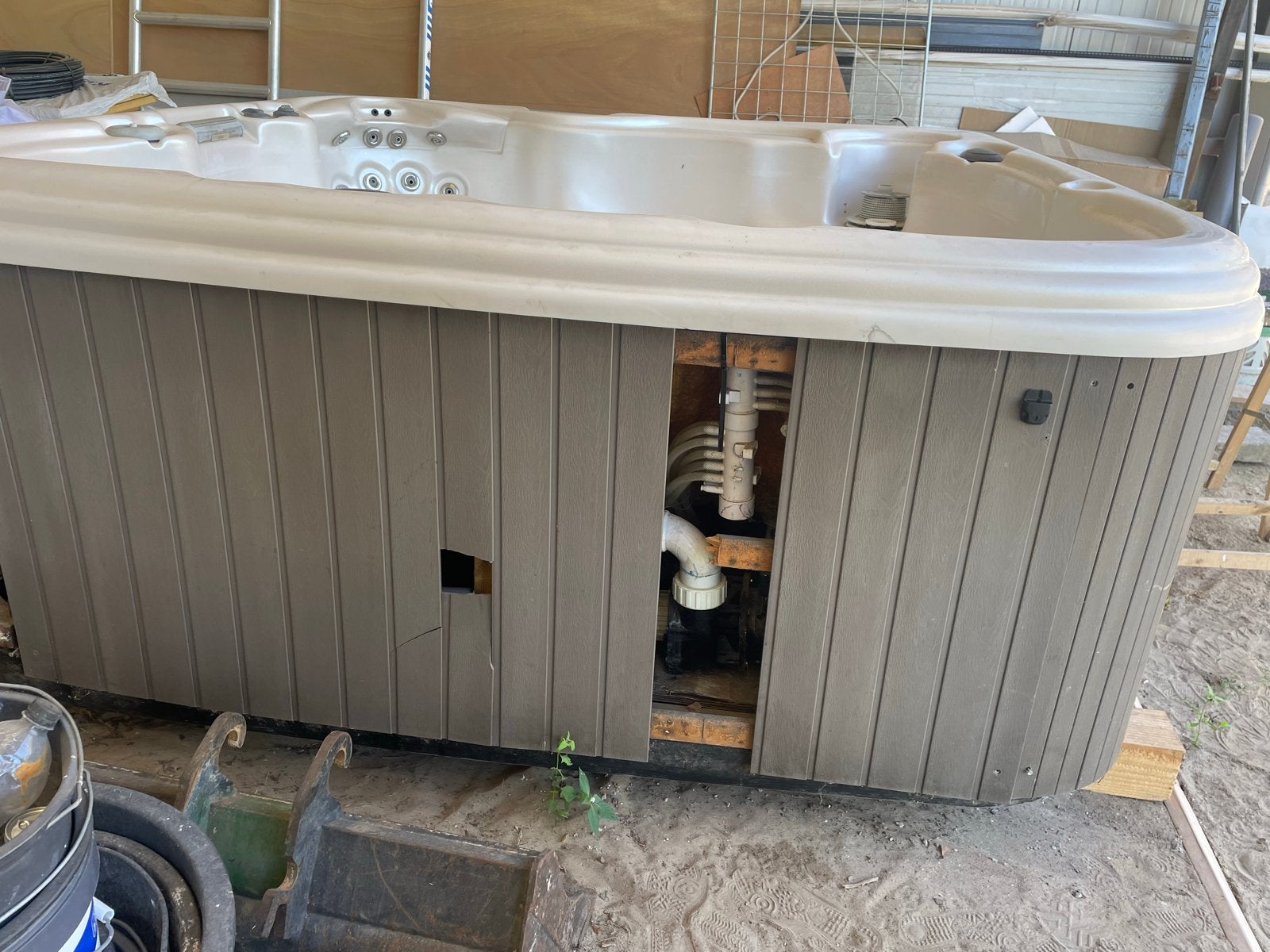 Jacuzzi - Opknapper of voor onderdelen teab, Ophalen, Gebruikt, Vast