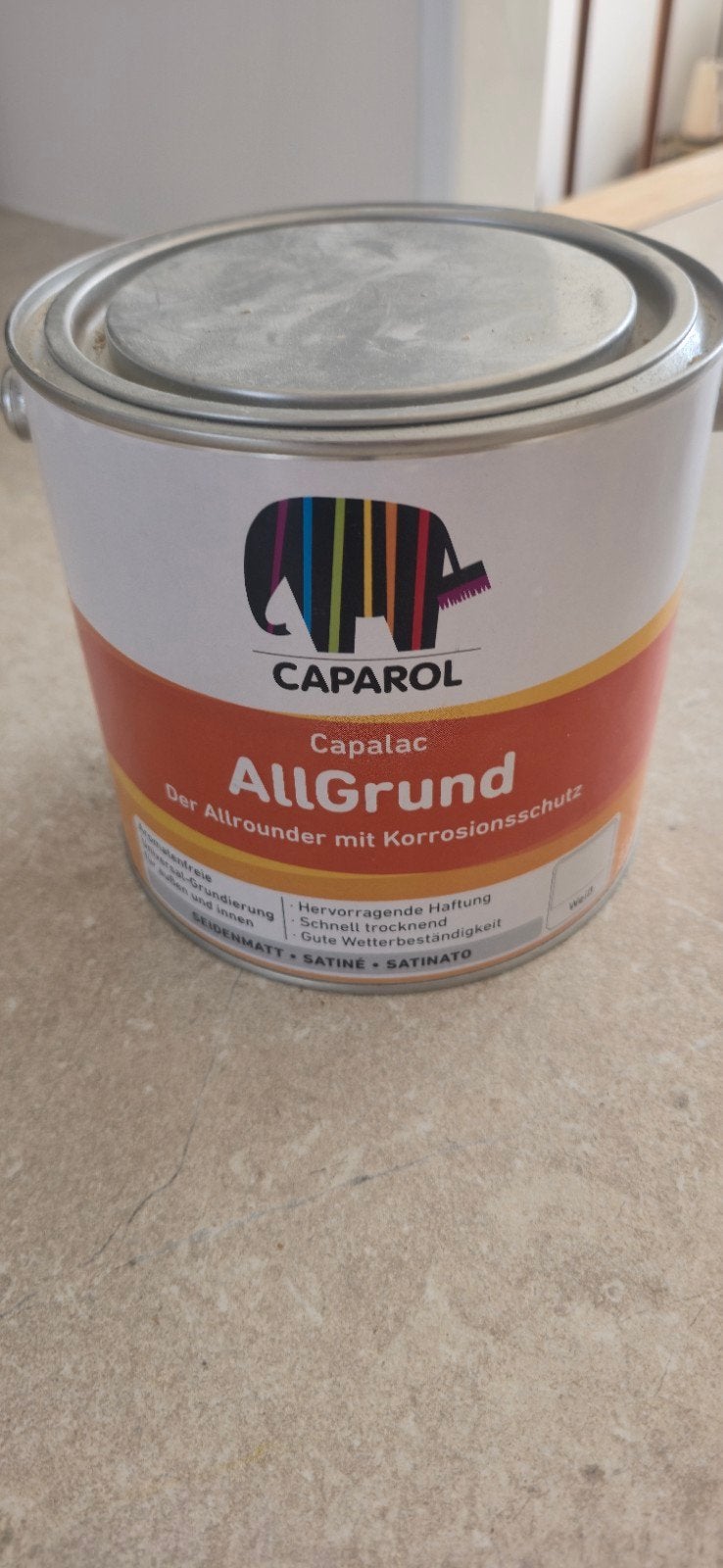 Caparol AllGrund 2,5L, Grondverf met Corrosiebescherming, Overige kleuren, Nieuw, Ophalen of Verzenden, Verf