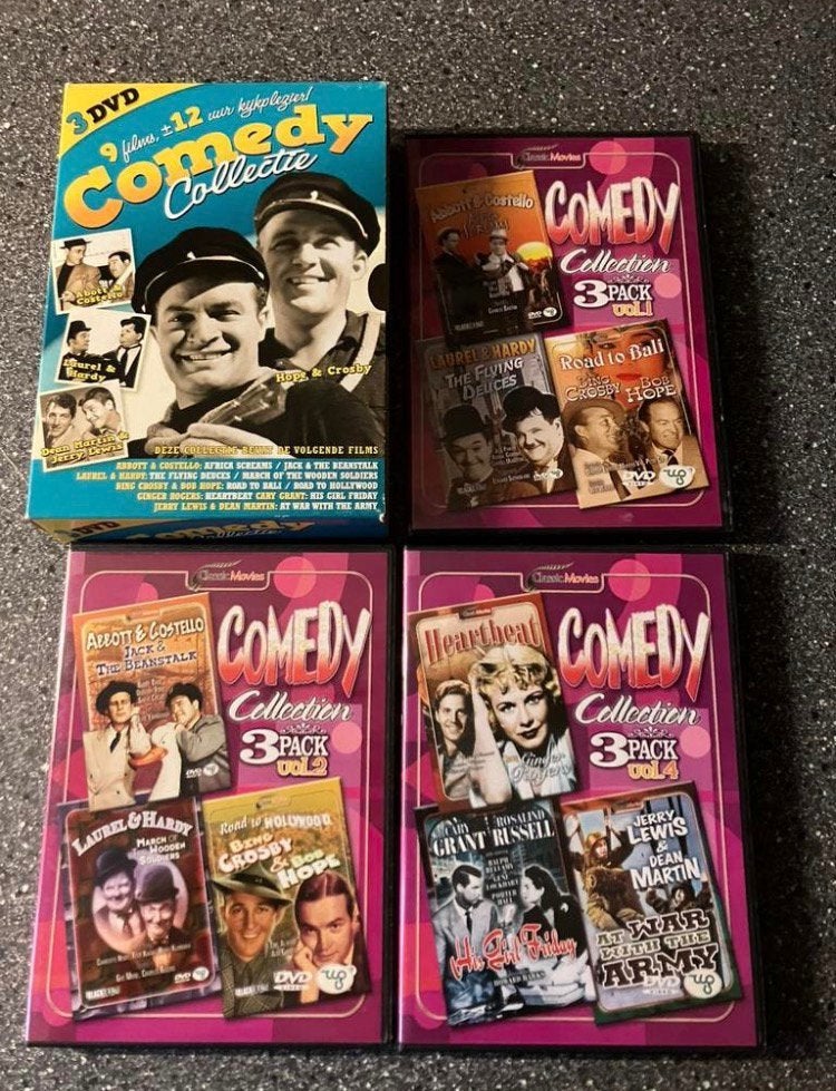 Comedy Collectie 3-Dvd Box Klassiekers, Cd's en Dvd's, Alle leeftijden, Ophalen of Verzenden, Zo goed als nieuw, Komedie