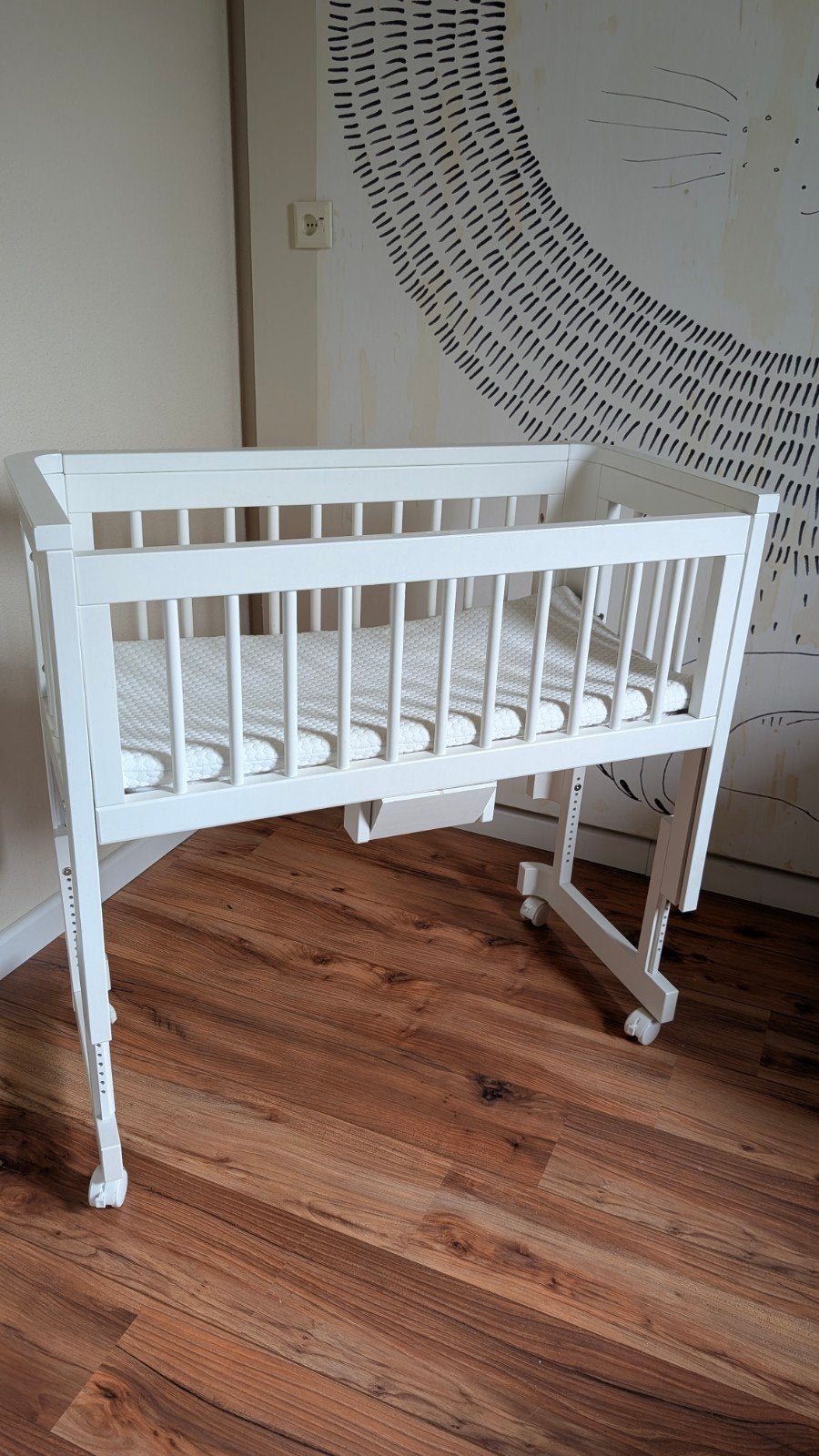 Co-sleeper Troll Sun met Aerosleep matras, Jollein lakentjes, Kinderen en Baby's, Babywiegjes en Ledikanten, Ophalen of Verzenden
