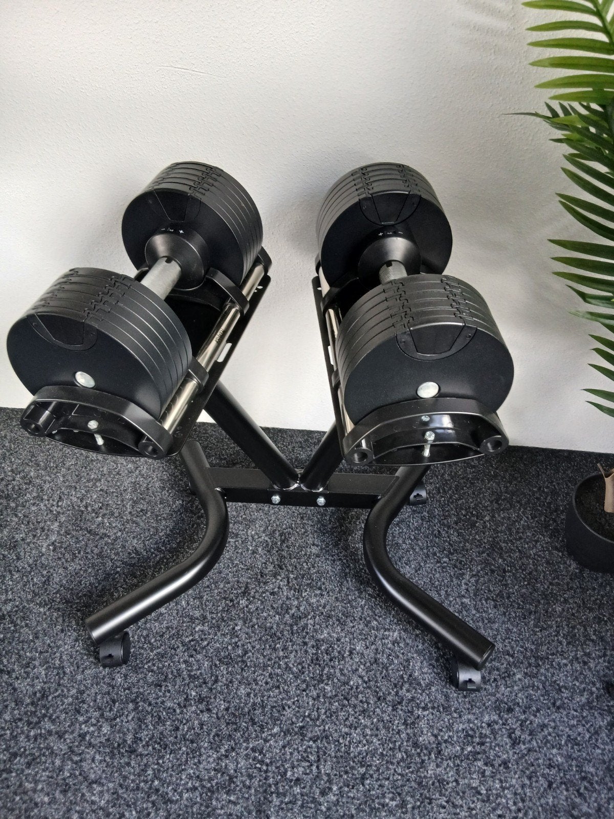Kraken dumbells met statief 2x24 kg nieuwstaat, Ophalen, Zo goed als nieuw, Dumbbell