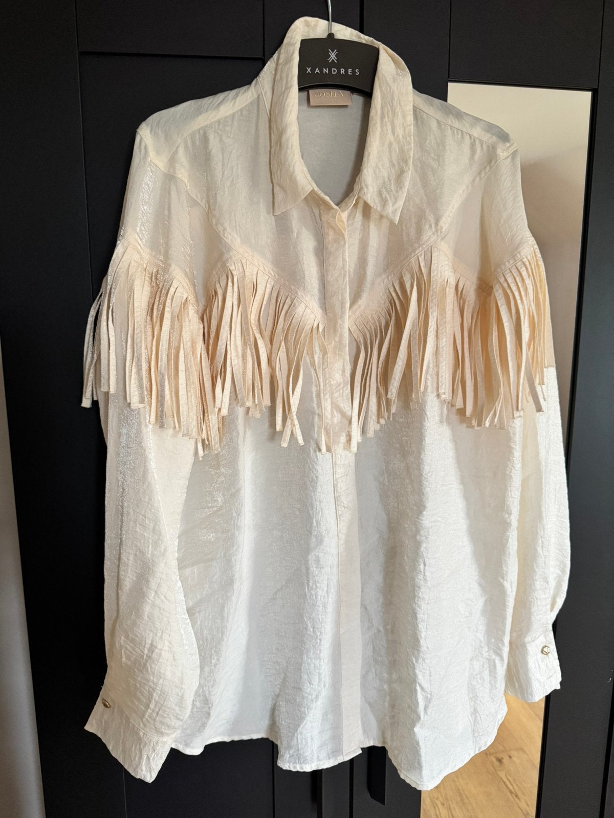 Josh v blouse Cocco maat XXL, Kleding | Dames, Verzenden, Zo goed als nieuw, Maat 46/48 (XL) of groter, Beige