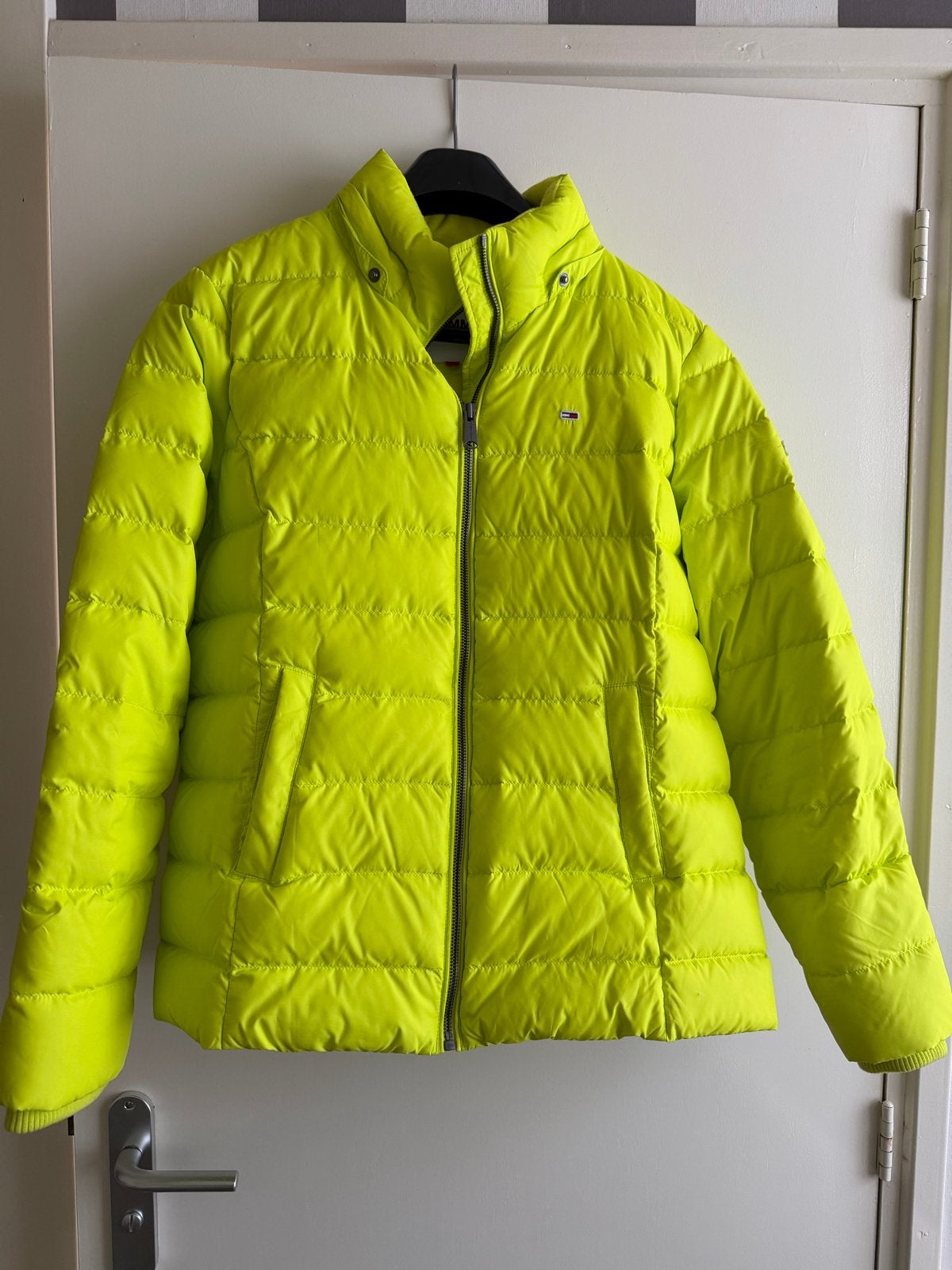 Stoere felgekleurde Tommy Hilfiger dames jas XL (valt klein), Ophalen of Verzenden, Zo goed als nieuw, Maat 46/48 (XL) of groter