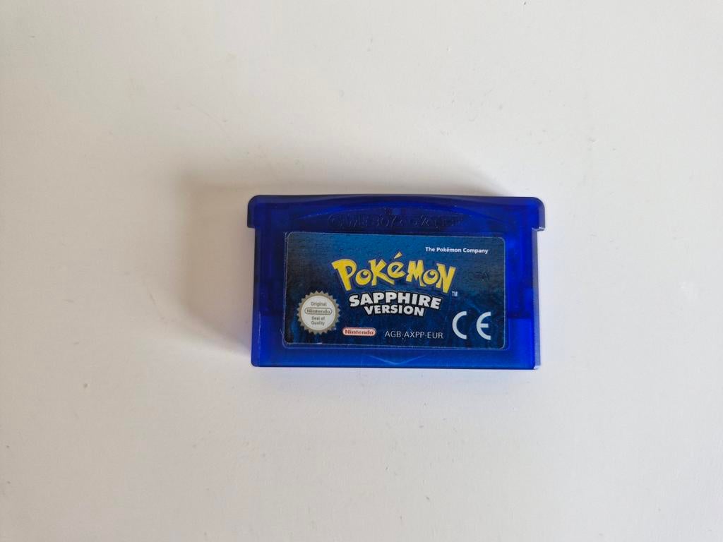 Originele Pokemon Sapphire, Avontuur en Actie, 1 speler, Ophalen of Verzenden, Zo goed als nieuw