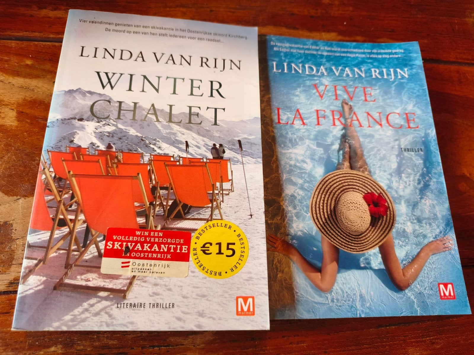 Linda van Rijn , Winter Chalet & Vive la Franc, Ophalen of Verzenden, Gelezen, Linda van Rijn, Nederland