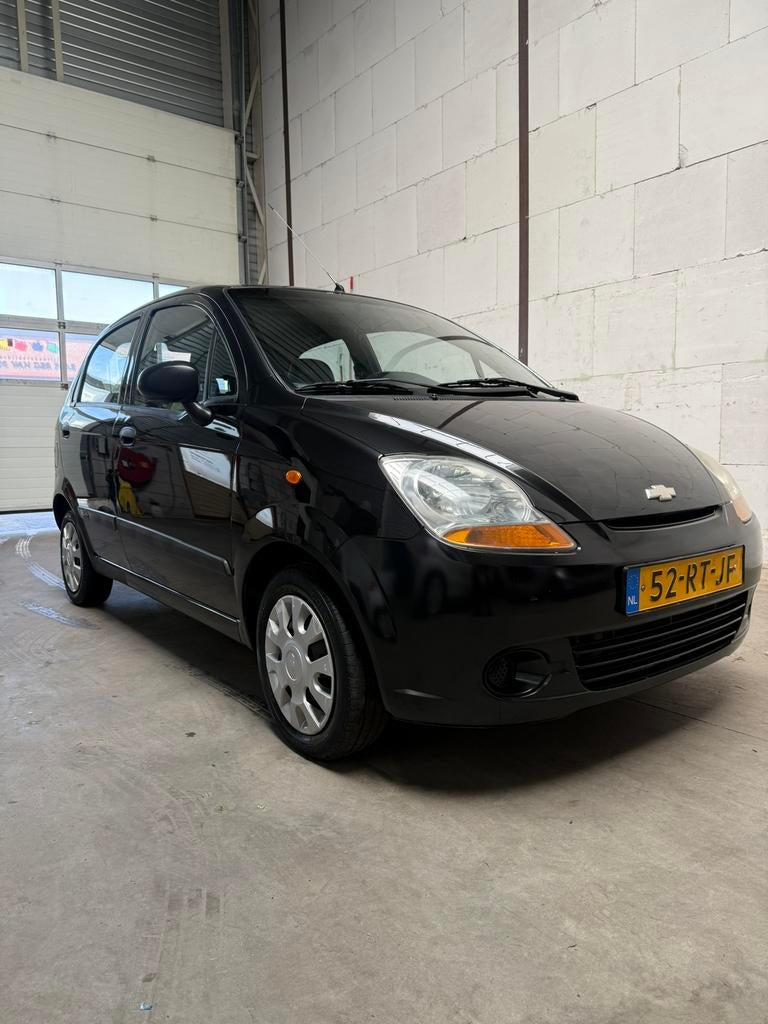 Chevrolet Matiz 1.0 Style Laag KM, 1Jaar APK!, Voorwielaandrijving, 600 kg, 400 kg, Zwart
