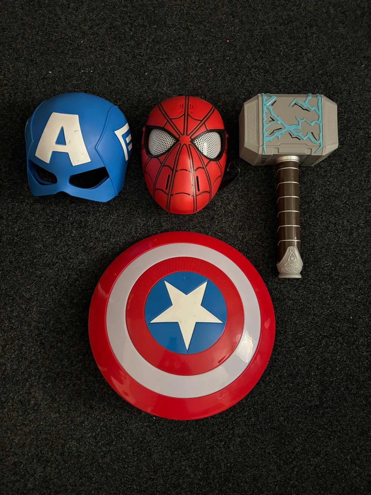 Marvel Set: Captain America, Spiderman, Thor, Kinderen en Baby's, Ophalen of Verzenden, Gebruikt