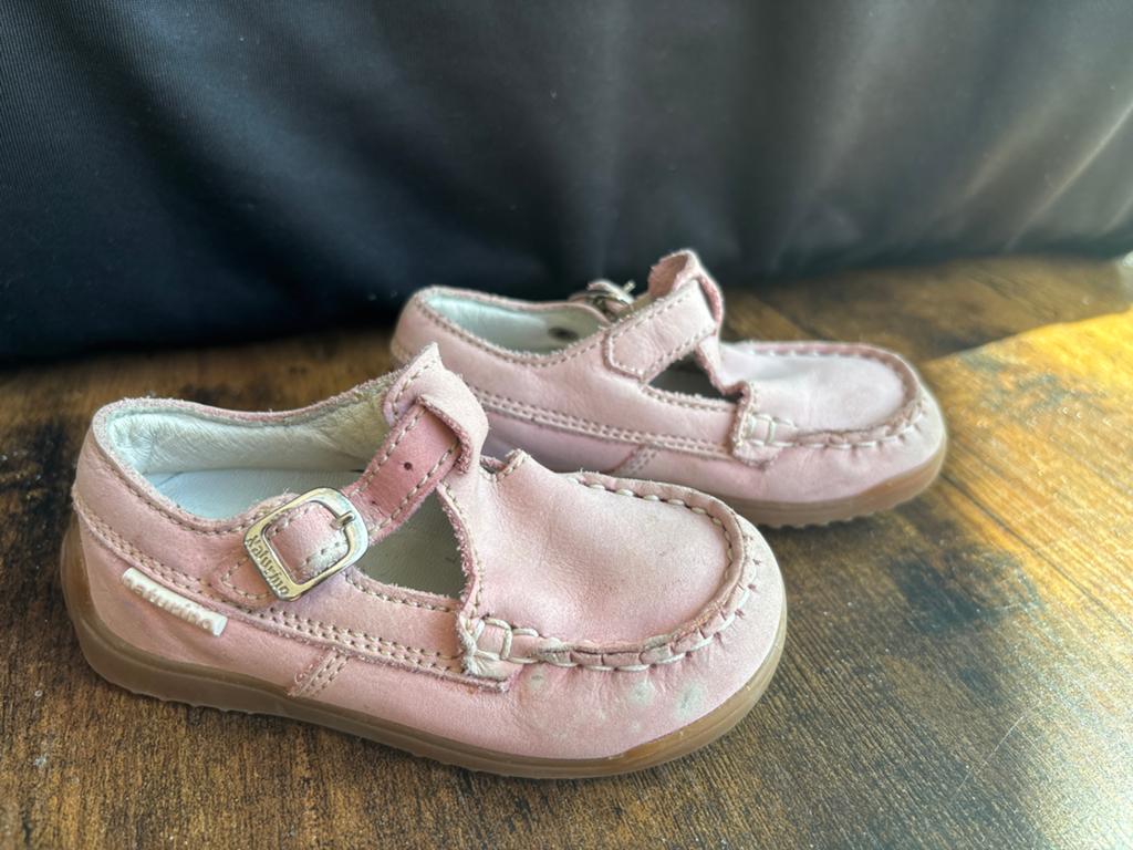 NATURINO Roze babyschoentjes maat 21 -, Ophalen of Verzenden, Gebruikt, Meisje, Schoentjes