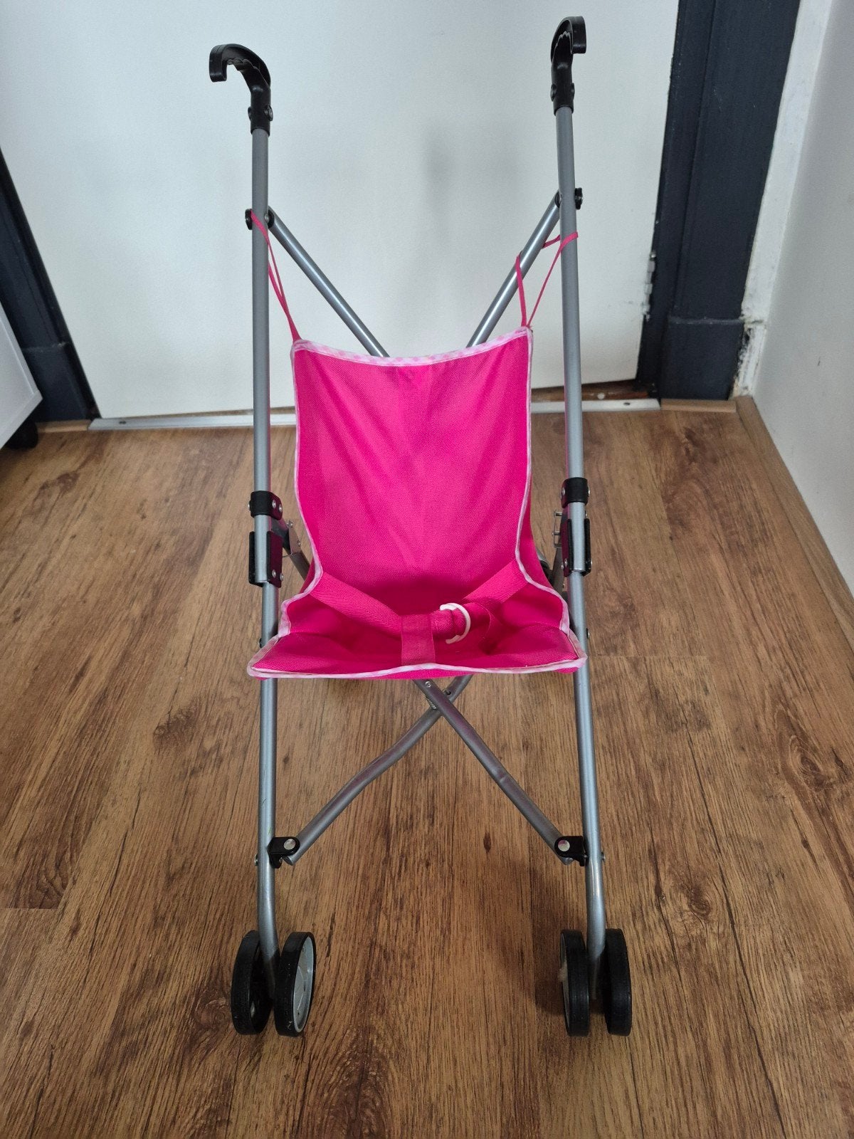 Inklapbare poppenbuggy roze - Ideaal voor kleuters, Ophalen of Verzenden