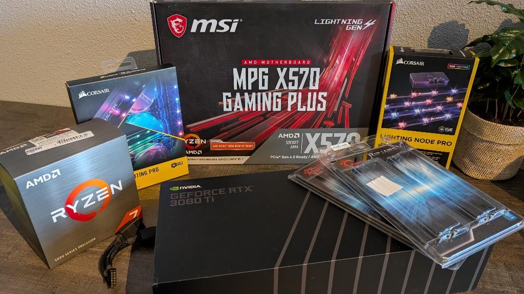 Game PC met RTX 3080ti en Ryzen 5800X, Ophalen, HDD, 32 GB, Custom Build