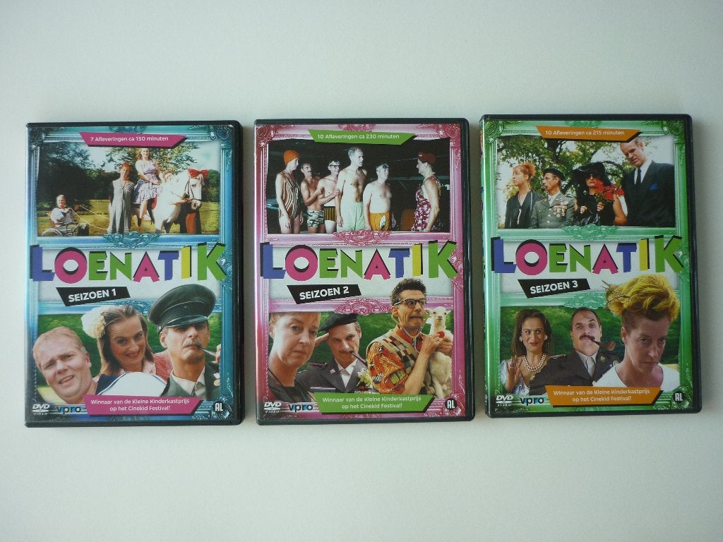 Loenatik seizoen 1, 2 & 3  De complete Serie, Cd's en Dvd's, Dvd's | Tv en Series, Gebruikt, Alle leeftijden, Komedie, Complete serie