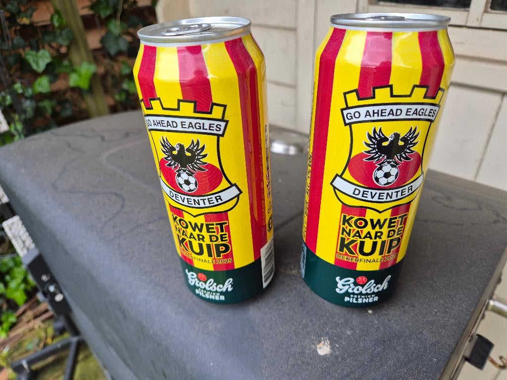 Grolsch Go Ahead Eagles blikjes, Ophalen of Verzenden, Nieuw, Overige, Overige merken