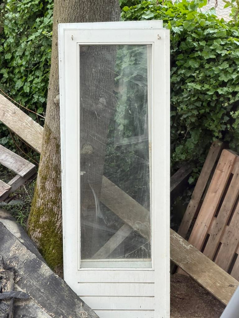 Serre deuren hout gratis op te halen., Deurkozijn, Zo goed als nieuw, Hout, Ophalen