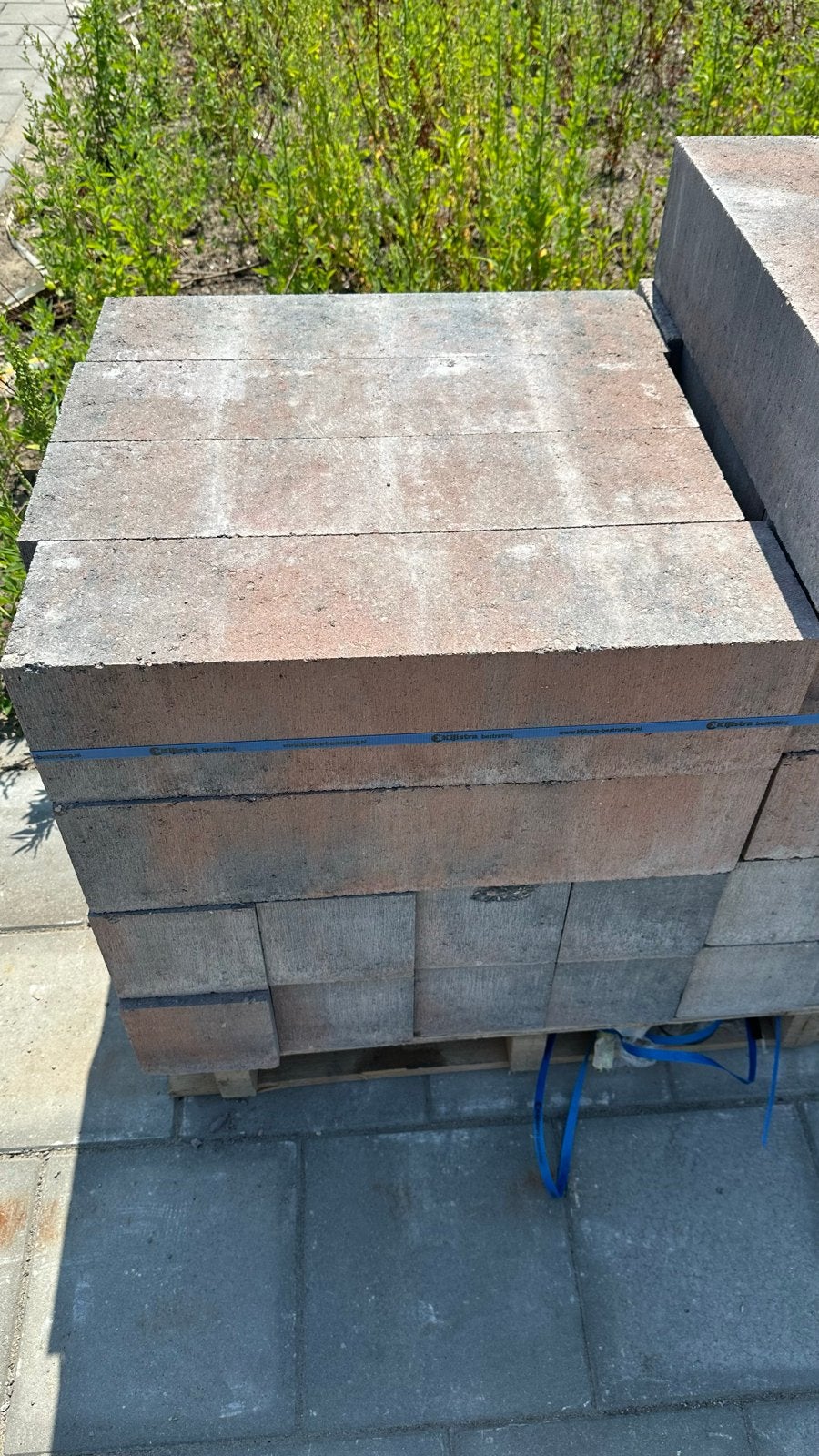 36 Beton blokjes tricolor 60x15x15 - Ophalen, Ophalen, Gebruikt, Beton, Overige typen
