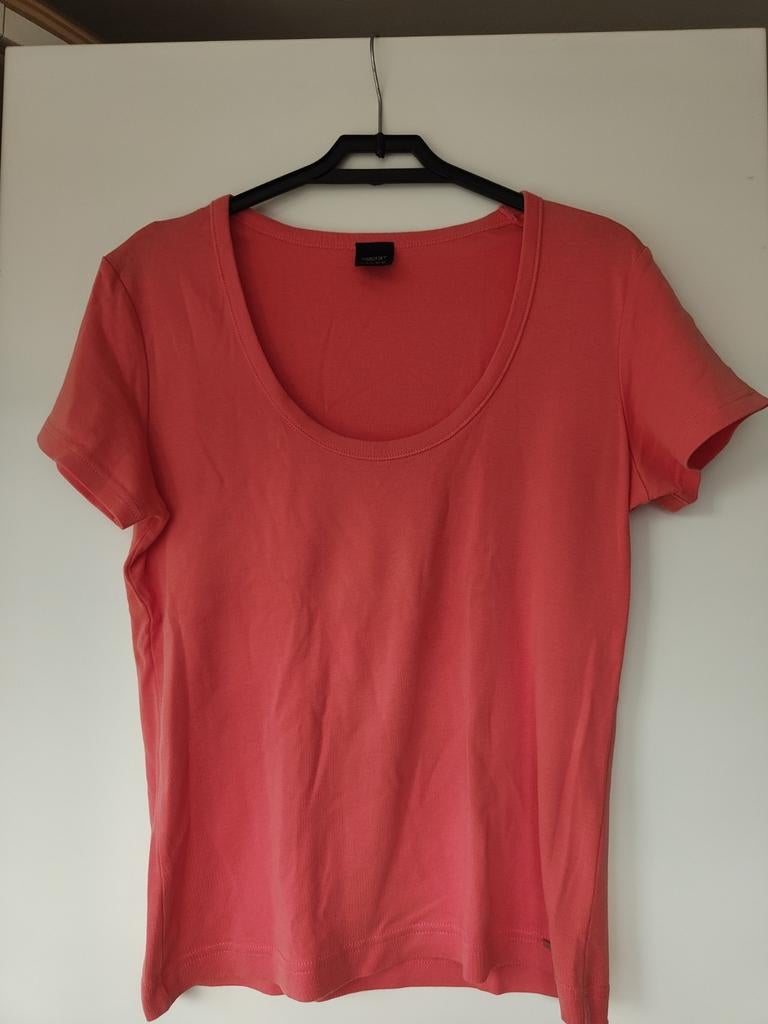 Esprit T-shirt roze met ronde hals - Maat L, Ophalen of Verzenden