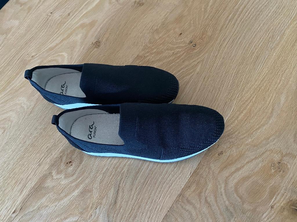 ara instapper fusion (soft) zgan, Kleding | Dames, Schoenen, Ophalen of Verzenden, Zo goed als nieuw, Instappers, Zwart