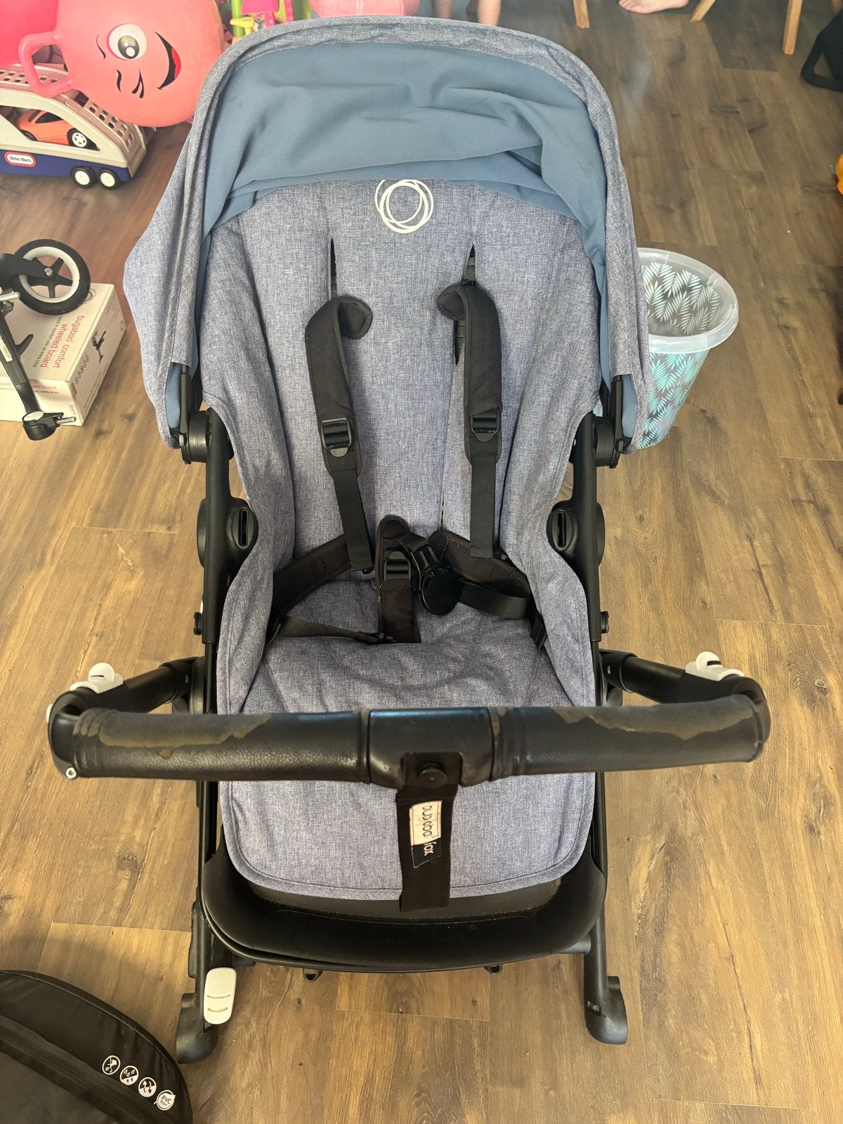 Bugaboo Fox Combiwagen - Lichtblauw Jeans met Extra's, Ophalen, Gebruikt, Bugaboo, Combiwagen