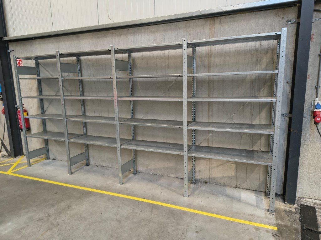 Stalen stellingkast - 9 meter lengte, 200x100x44cm, Ophalen, Gebruikt