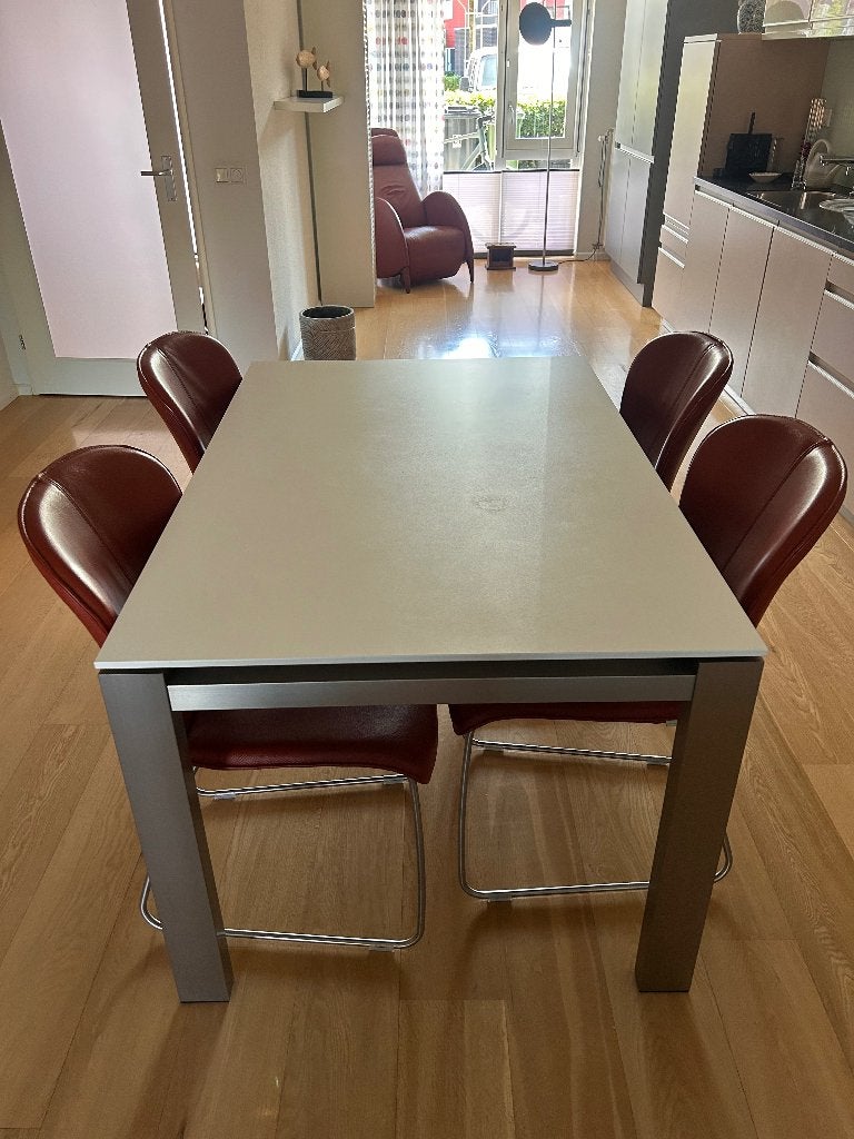 Tafel met 4 stoelen, Ophalen, Gebruikt, 50 tot 100 cm, Vijf personen of meer