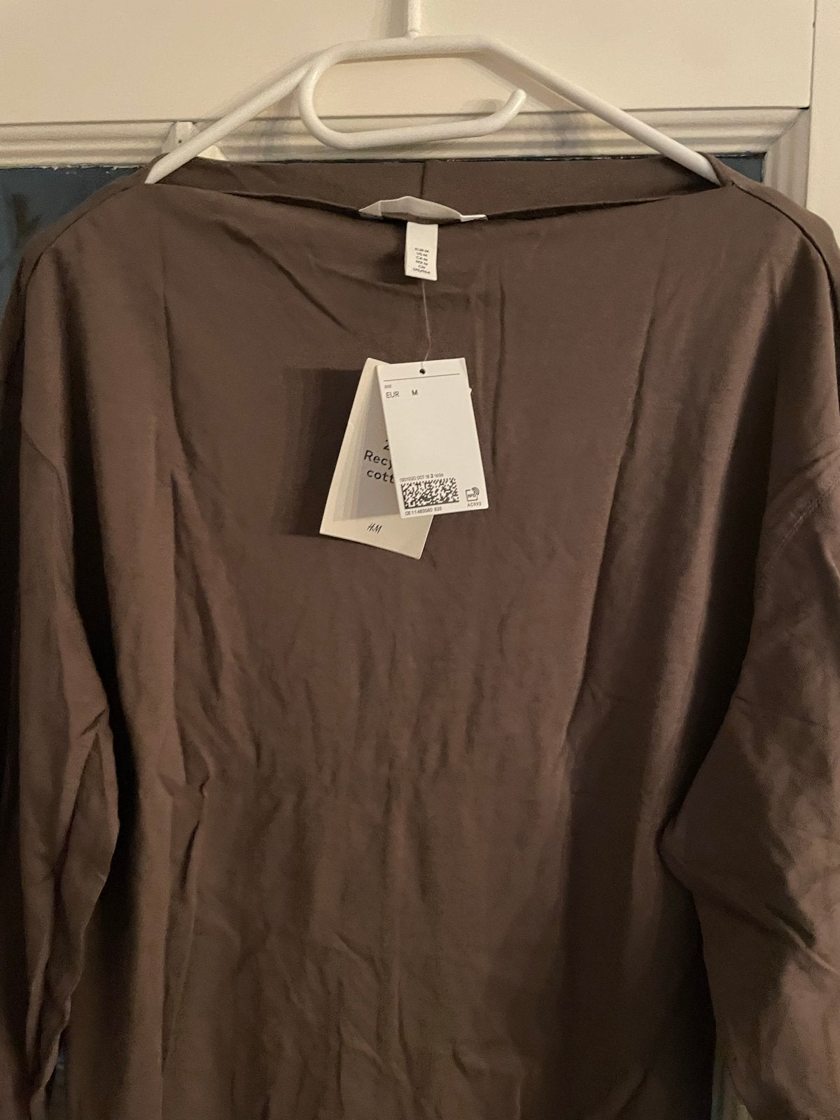 H&M Bruine Top met Lange Mouwen - Maat M, Maat 38/40 (M), Bruin, Nieuw, Ophalen of Verzenden