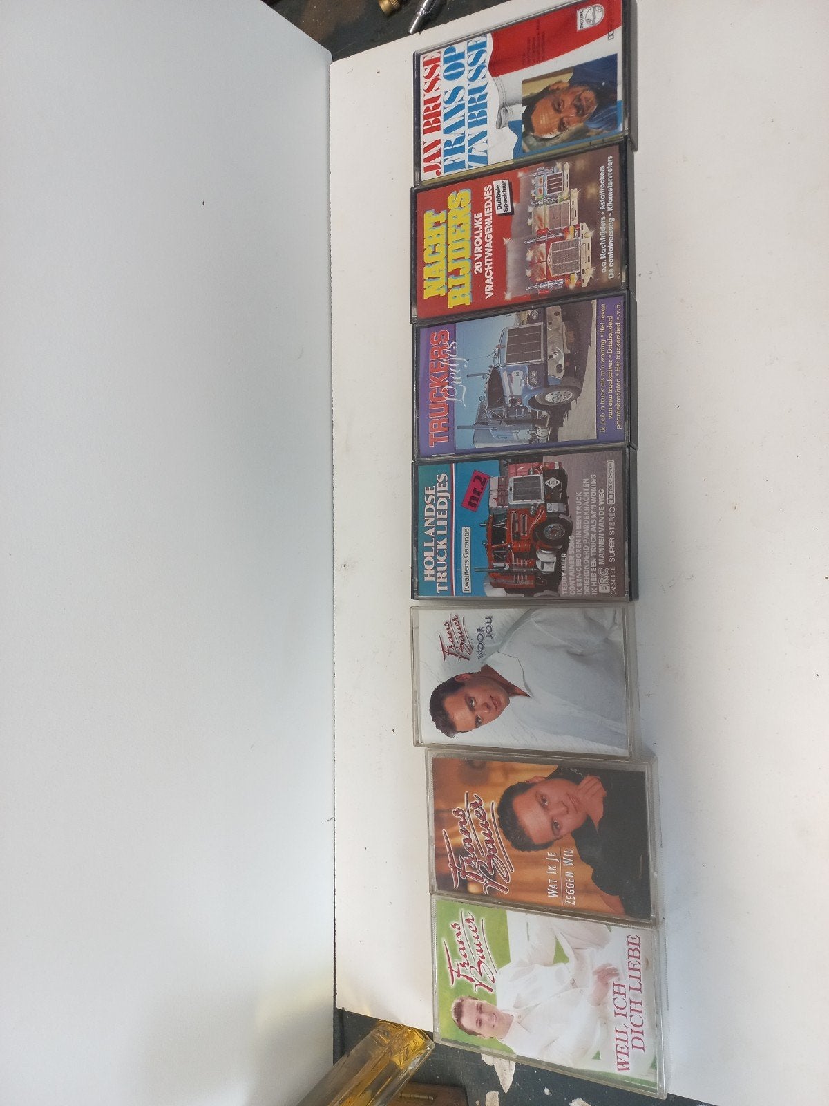 7 cassettebandjes: Frans Bauer en Truckersliedjes, Cd's en Dvd's, Cassettebandjes, Gebruikt, 2 t/m 25 bandjes, Ophalen of Verzenden