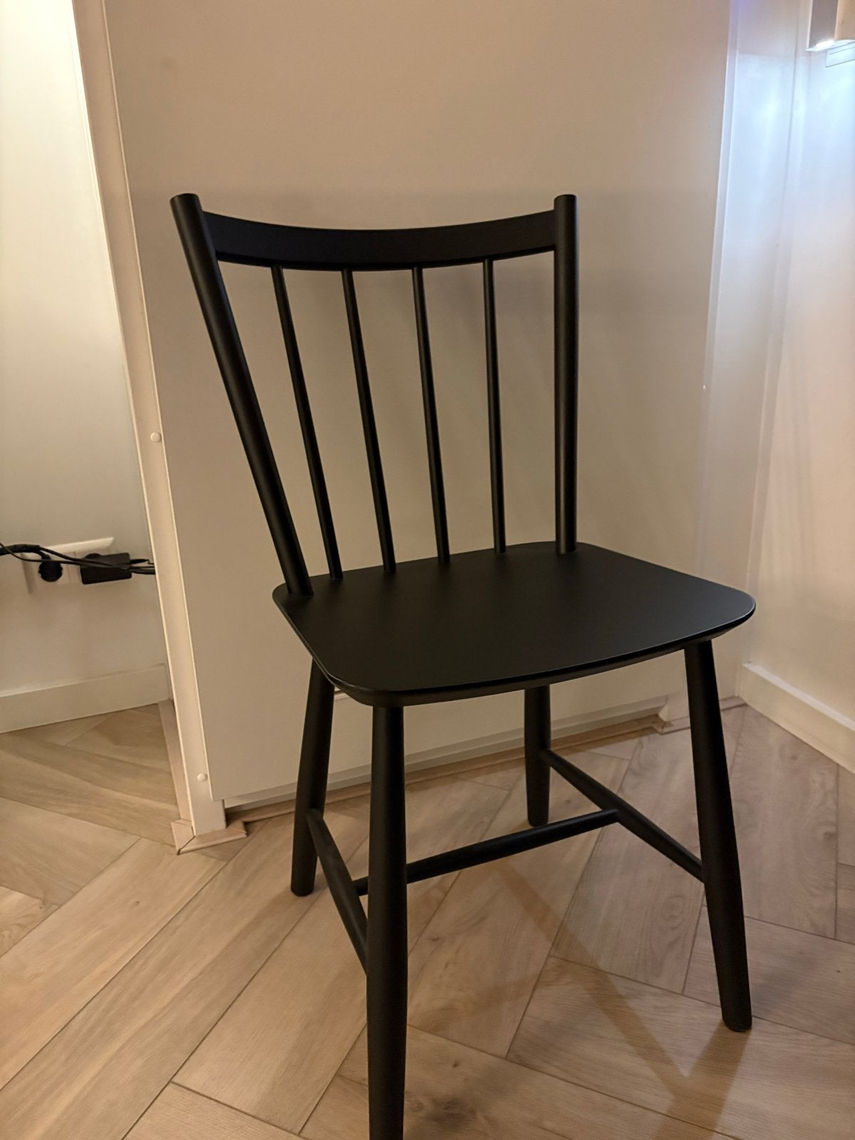 HAY J104 Stoel Zwart - Scandinavisch design, Ophalen, Twee, Zwart, Zo goed als nieuw