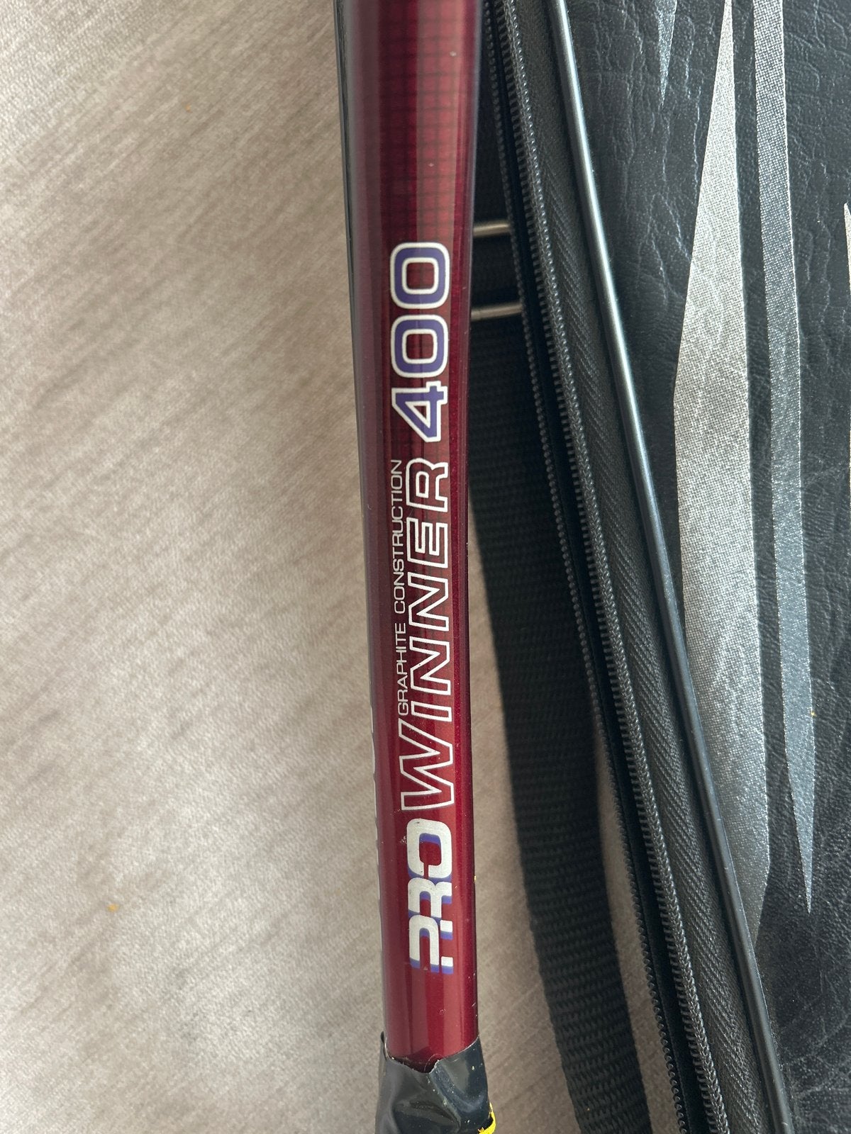 Dunlop ProWinner 400 Squash Racket met FZ Forza hoes, Ophalen of Verzenden, Gebruikt, Racket(s)