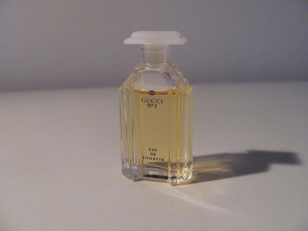 Gucci - No3 Vintage Parfum Miniatuur, Ophalen of Verzenden, Gebruikt, Miniatuur, Gevuld