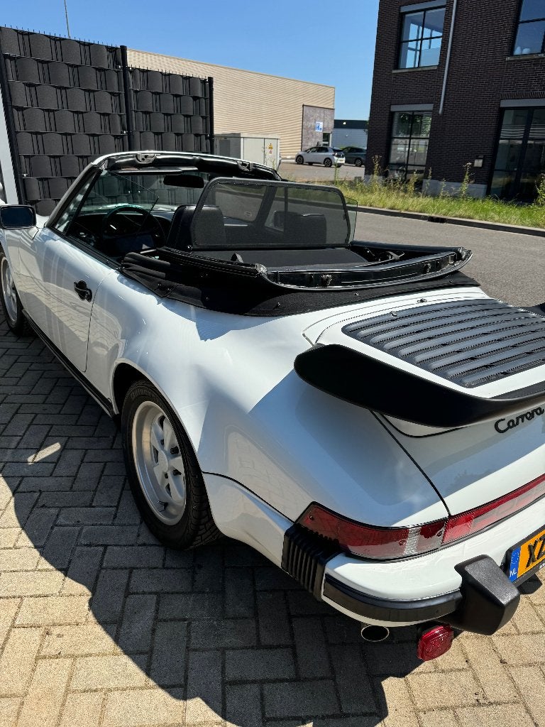 Porsche 911 Carrera 3.2 1986 - Cabriolet - Grandprix wit, foto 2