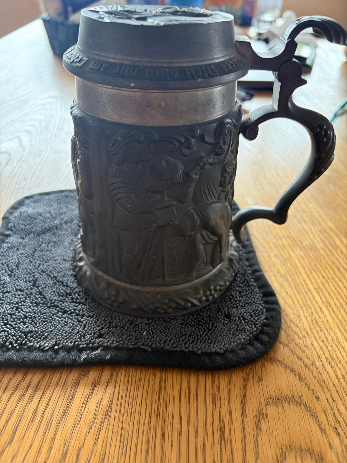 Vintage Tinnen Bierpul 1977 - Duitse Kwaliteit, Ophalen of Verzenden