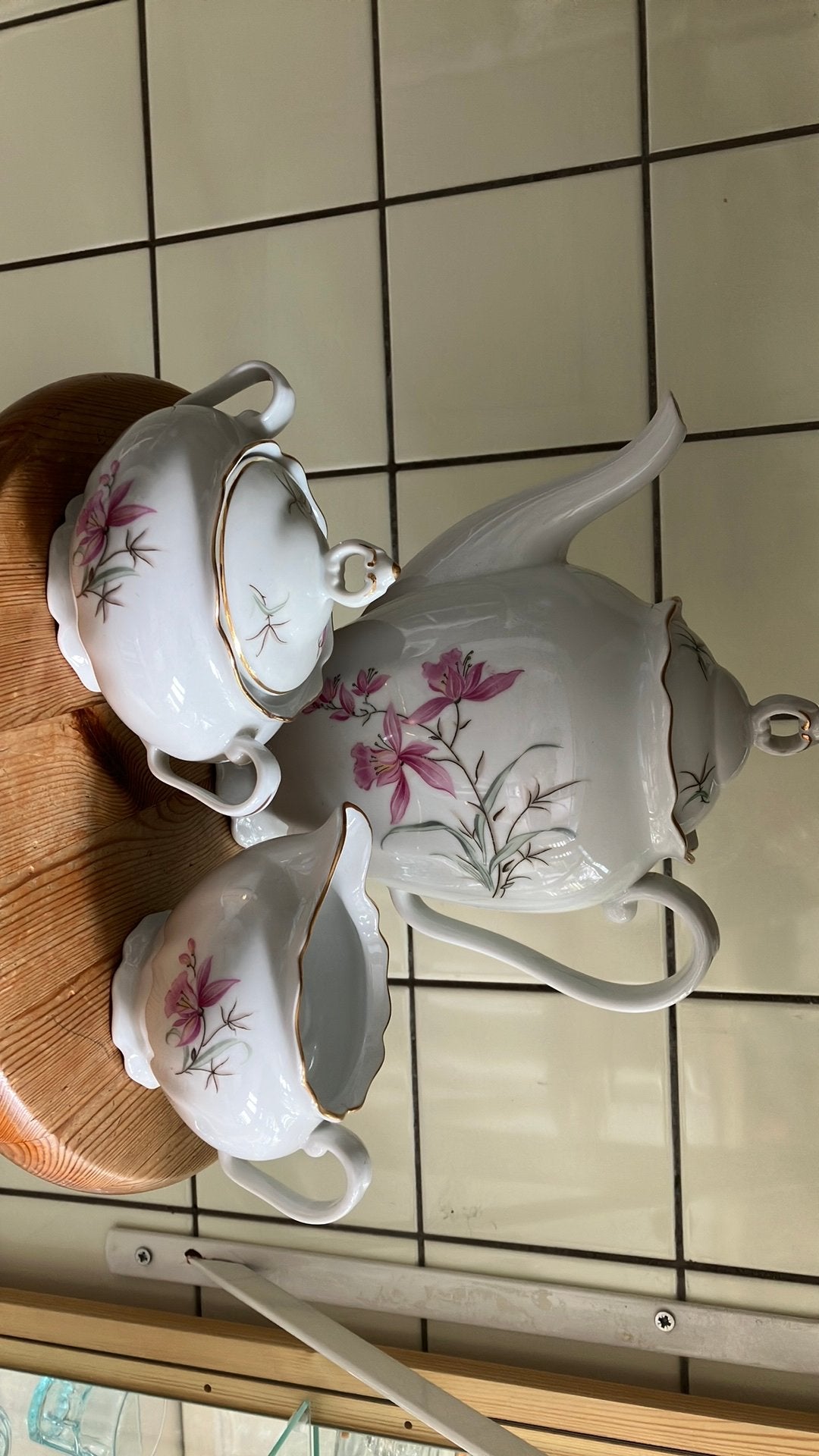3 delig koffiepot / melkkan en suikerpot, Ophalen of Verzenden