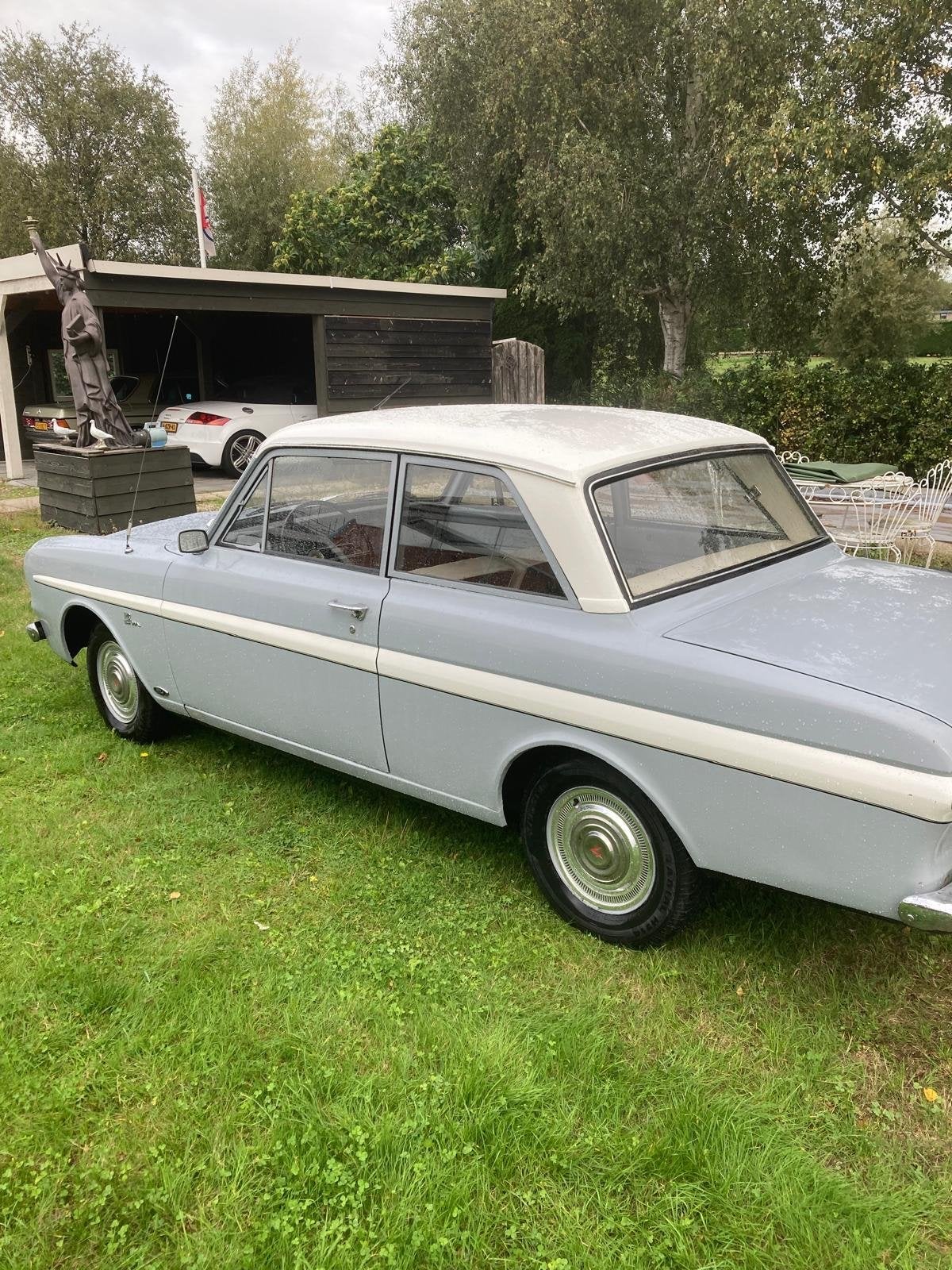 Ford Taunus 1.5 12M 1964 Grijs, 1498 cc, 4 cilinders, 82 pk, Origineel Nederlands