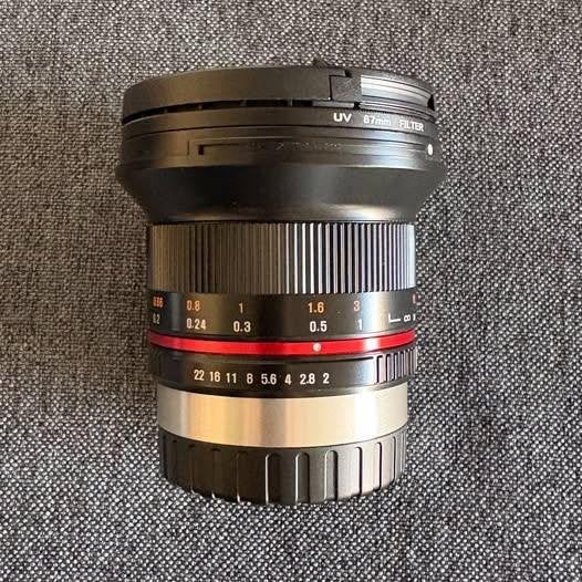 Samyang 12MM F2.0 Manual Focus Lens for Fuji X, Audio, Tv en Foto, Samyang, Fisheye-lens, Zo goed als nieuw, 12 mm
