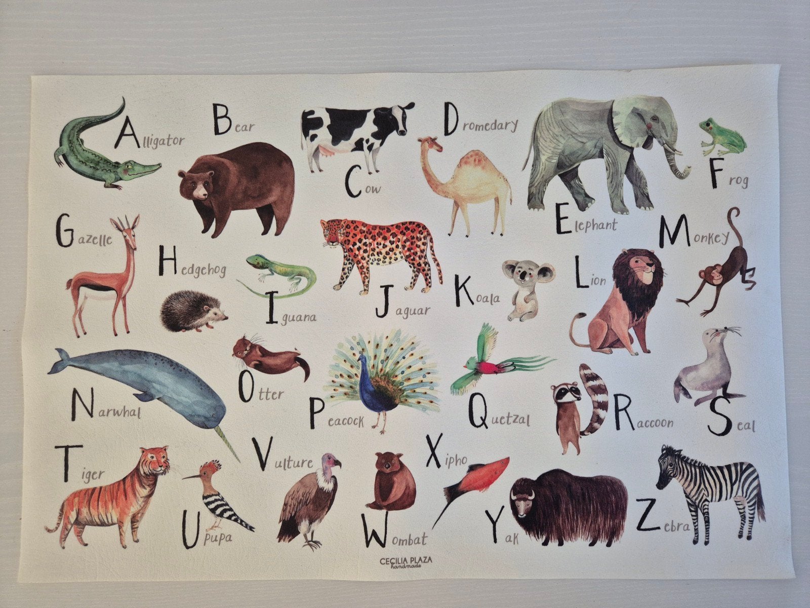 Placemat Animal ABC, Ophalen of Verzenden, Zo goed als nieuw, Wanddecoratie