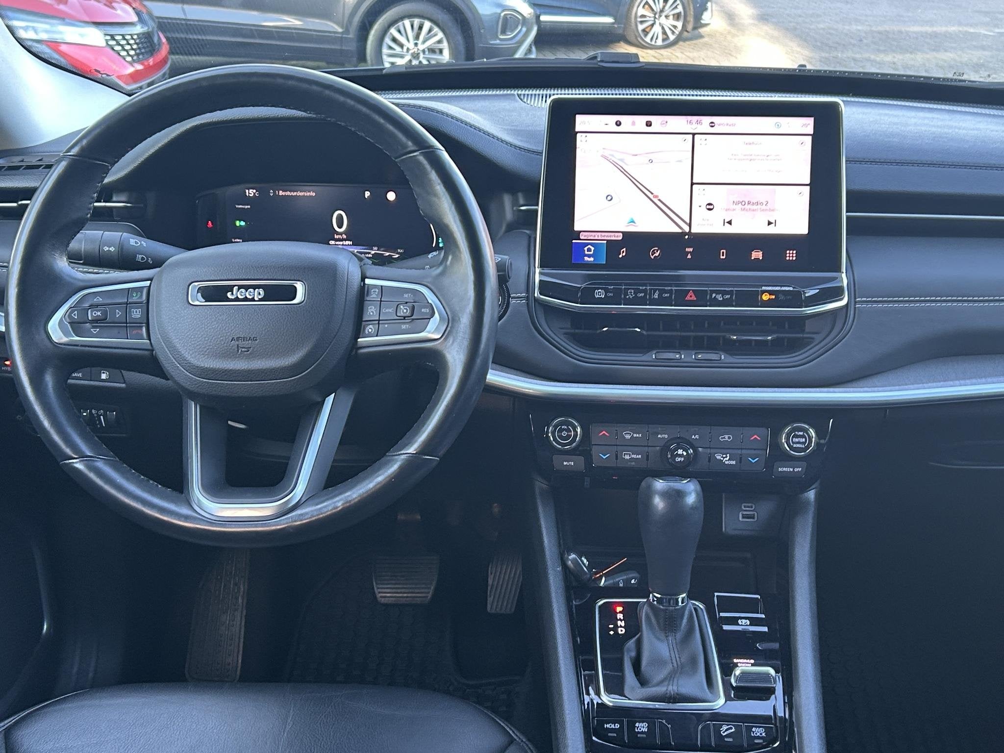 Jeep Compass 4xe 240 Plug-in Hybrid Electric S | Leder | Tre, Auto's, Adaptive Cruise Control, 4 cilinders, Met garantie (alle)