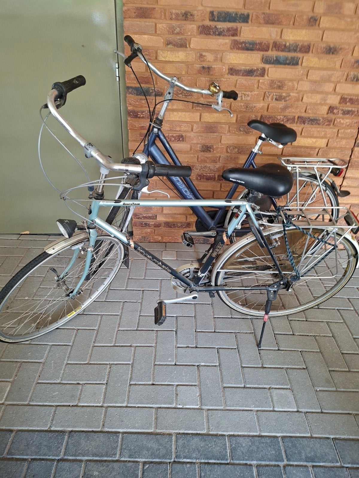 Heren en dames fiets, Velgrem, Ophalen of Verzenden, Gazelle, 53 tot 56 cm