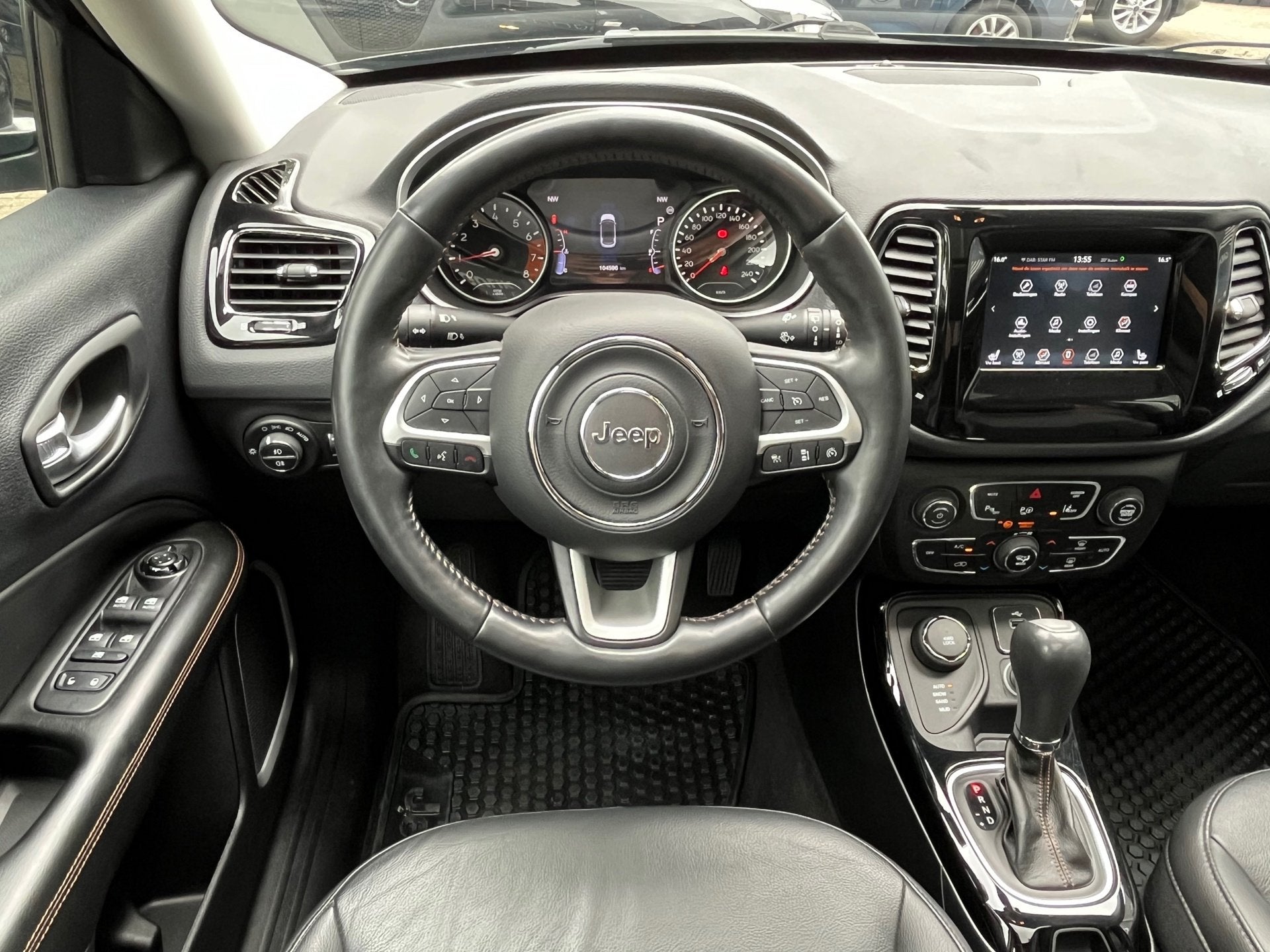 Jeep COMPASS 1.4 170PK Limited 4x4 Automaat Panoramadak,Navi, Auto's, 450 kg, Gebruikt, 4 cilinders, Leder en Stof