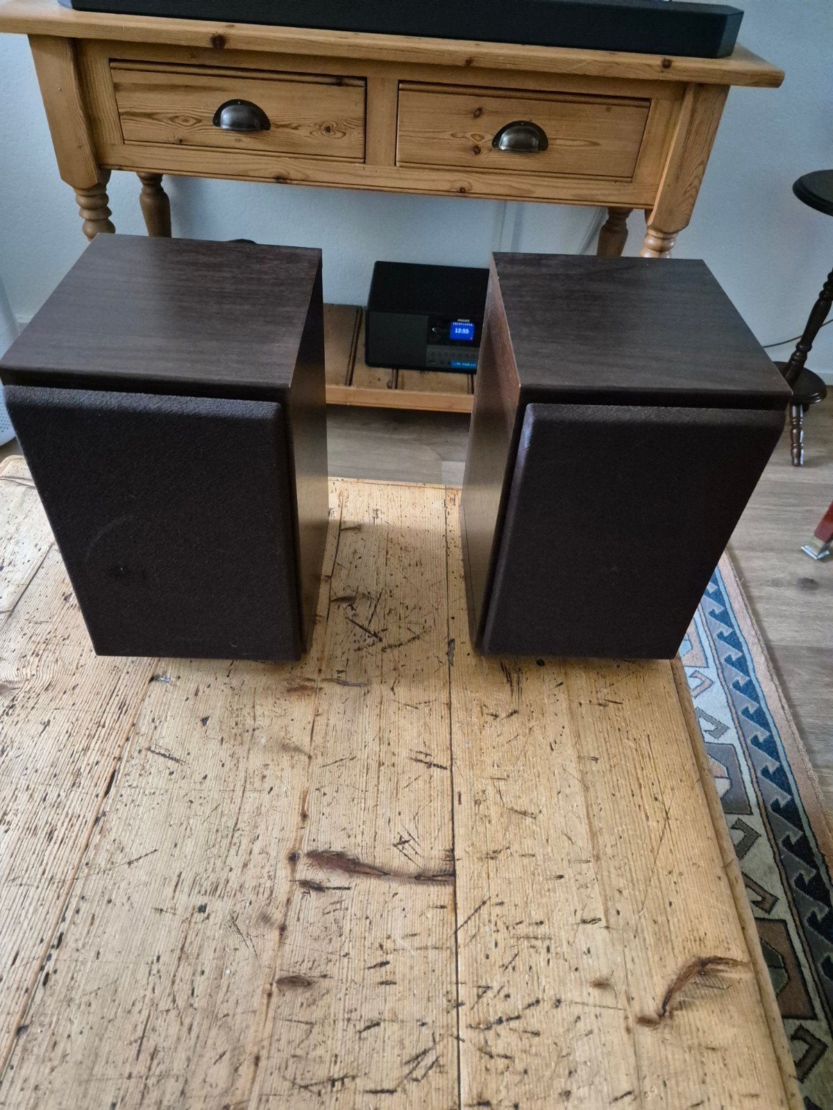 Twee technics boeken plank speakers, Gebruikt, Minder dan 60 watt, Boekenplank luidspreker, Ophalen