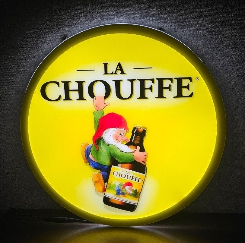 Mooie LA CHOUFFE reclame verlichting lamp lichtbak, Verzamelen, Ophalen of Verzenden, Nieuw, Lichtbak of (neon) lamp