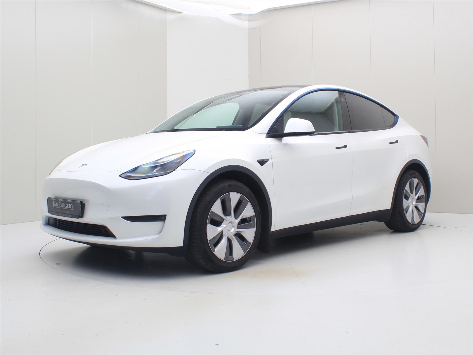 Tesla Model Y Long Range AWD 75kWh 351pk 94.5% SoH [ TREKHAA, Auto's, Automaat, Gebruikt, Zwart, Adaptive Cruise Control