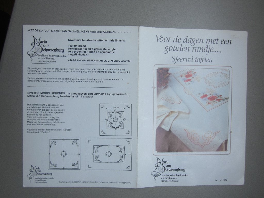 Voor de dagen met een gouden randje: sfeervol tafelen, Ophalen of Verzenden, Nieuw, Handborduren, Patroon
