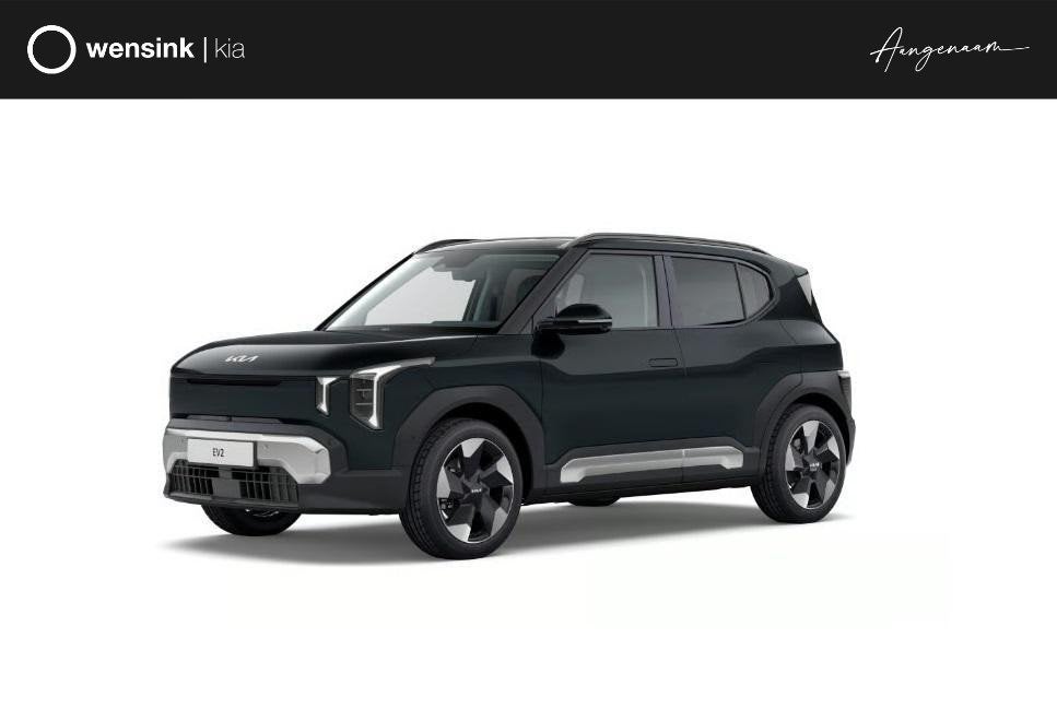 Kia EV2 Plus 42.2 kWh 4p. | Stoel- en stuurwielverwarming |, Auto's, Stof, 4 stoelen, Zwart, Origineel Nederlands