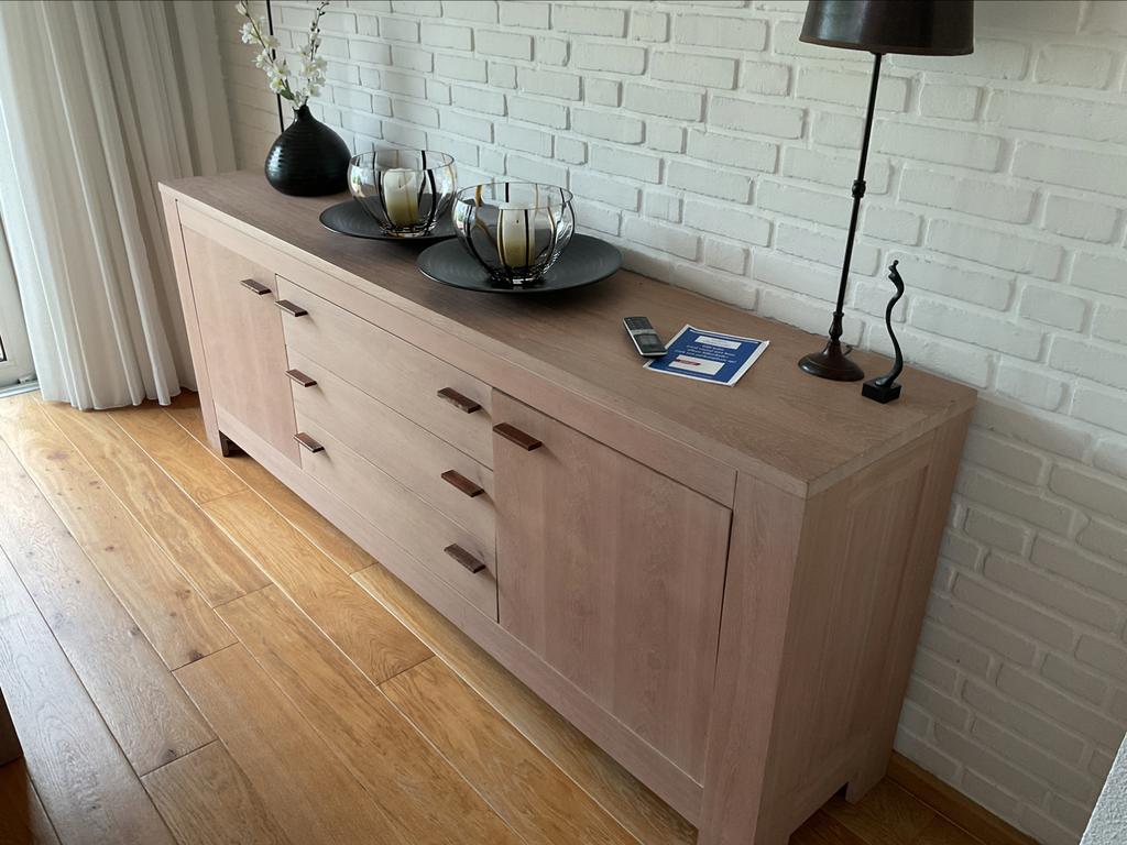 Houten dressoir, Ophalen, Zo goed als nieuw, 25 tot 50 cm, 200 cm of meer