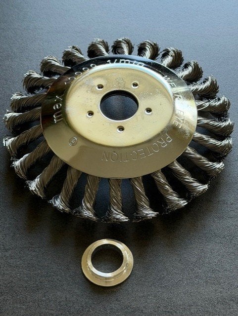 Onkruidborstel voor bosmaaier 150mm (incl. reduceerring), Ophalen of Verzenden, Nieuw, Overige soorten, Overige merken