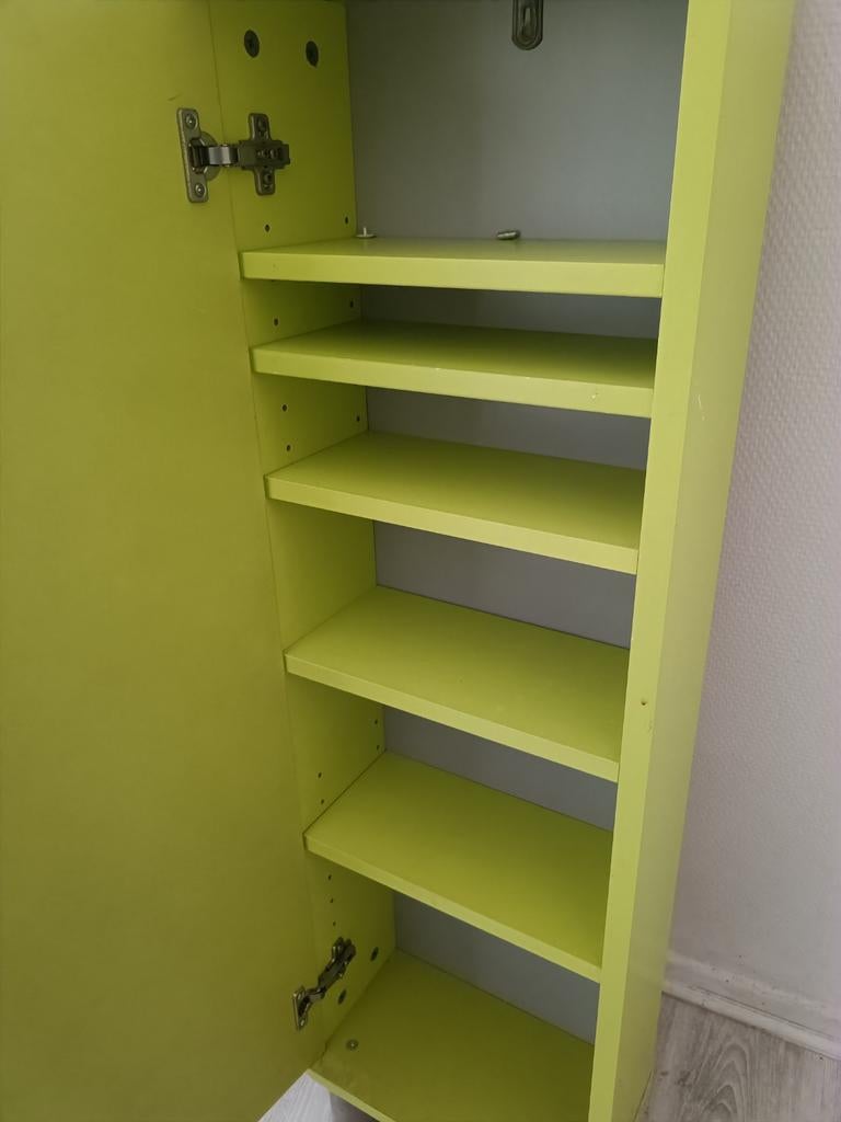 Malibu Lemon Groen Kastje met Legplanken, Ophalen, Gebruikt