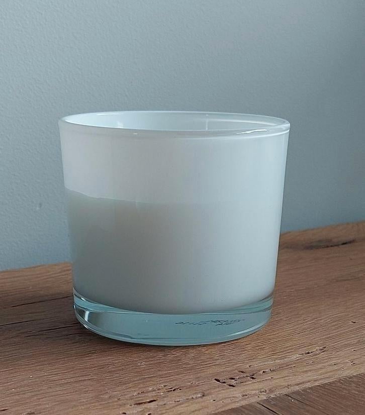 Luxe Geurkaars in glas Jasmin Coconut candle kaars Nieuw, Overige materialen, Wit, Nieuw, Ophalen of Verzenden